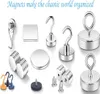 Magnethaken 10er-Pack, Neodym-Magnet Mit Haken, Tragkraft Produktbild-Vorschau 4
