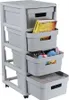 Curver Infinity Scaffale su ruote 4X11L Grigio chiaro Anteprima dell’immagine prodotto 2
