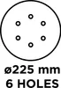 GRAPHITE Papier ścierny na rzep 225 mm, K120, 5 szt., z 6 Podgląd zdjęcia produktu 2