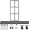 vidaXL Schiebetür mit Beschlag ESG-Glas & Aluminium 90x205 Produktbild-Vorschau 1