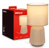 Briloner Nachttischlampe Beige Keramikfuß Ø13x27 cm E14 25W Produktbild-Vorschau 1