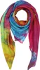 Baumwolltuch - bunt Batik - tie dye - quadratisches Tuch Produktbild-Vorschau 1