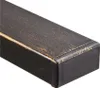 A close-up view of the corner of a dark bronze-colored metal bench leg. Produktbild-Vorschau