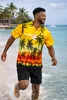 King Kameha Hawaiihemd "Beach" in Gelb Herren Hawaii-Hemd Produktbild-Vorschau 8