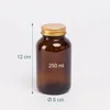 Relaxdays Braungläser, 5er Set, 250 ml, mit Deckel & Produktbild-Vorschau 4