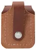 Elegante estuche de cuero Zippo en color marrón con clip Vista previa de la imagen del producto 2