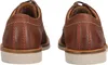 Rear view of two brown leather men's business shoes. Produktbild-Vorschau