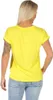 Damen T-Shirt Shirts Kurzarm Sommer,  Gelb XL Produktbild-Vorschau 4