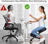 Tabouret ergonomique, roulettes verrouillables, réglable en Voir les images du produit 6