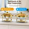 WARMOUNTS Zestaw 4 podgrzewaczy do bufetu 6,5 QT, Podgląd zdjęcia produktu 6