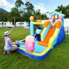 okwish Hüpfburg,Wasserschloss mit Rutsche Produktbild-Vorschau 2