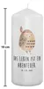 Mr. & Mrs. Panda Bedruckte Kerze Eule Federschmuck 19 x 8 Produktbild-Vorschau 2