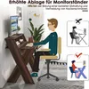 A person sitting at a desk with a computer, illustrating proper posture. Produktbild-Vorschau