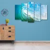 5-teiliges leinwandbild wellen natur meer 150x100 cm Feeby Produktbild-Vorschau 3