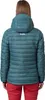Rear view of a woman wearing a teal puffer jacket and red pants. Anteprima dell’immagine prodotto
