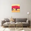 Bilder auf glas - Bison Illustration Bunt Grafik - 50x50cm Produktbild-Vorschau 7