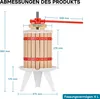 Wiltec Set 6L Obstpresse aus Buchenholz inkl. Presstuch und Produktbild-Vorschau 8