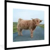 MuchoWow® Gerahmtes Poster Scottish Highlander - Straße - Produktbild-Vorschau 1