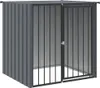 vidaXL Domček pre psa so strechou čierny 110x103x109 cm Náhľad obrázku produktu 1