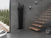 Mexen Omaha radiatore decorativo 1800 x 420 mm, 655 W, nero Anteprima dell’immagine prodotto 5