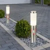 4x Wegelampe, Edelstahl, Bewegungsmelder, IP44, H 45cm Produktbild-Vorschau 3
