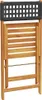 3-tlg. Bistro-Set Schwarz Poly Rattan und Massivholz Produktbild-Vorschau 7