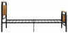 vidaXL Bettgestell Metall 100x200 cm Produktbild-Vorschau 3