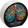 Bunte Keramik Spardose Lebensbaum Motiv 13cm hoch 14cm Produktbild-Vorschau 1