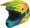 Fly Racing Kinetic Drift Motocross Helm, blau/gelb, M Produktbild-Vorschau 4