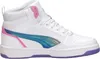 Puma Puma Rebound V6 Mid Bouncy Sky Jr  Sneakers Hoog - Wit Voir les images du produit 5