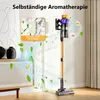 A cordless vacuum cleaner is shown in a room setting, with graphics illustrating aromatherapy feature. Produktbild-Vorschau