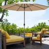 Sonnenschirm 3,5m rund creme Garten Balkon knickbar mit Produktbild-Vorschau 5