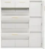Nowoczesna szafka na buty – 95 x 24 x 107,5 cm, biała – Podgląd zdjęcia produktu 10