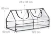 Relaxdays Gewächshaus Folie, PVC, Stecksystem, Schrägdach, Produktbild-Vorschau 6