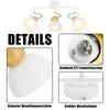 ZMH faretto da soffitto bianco vintage 3 fiamme retrò Anteprima dell’immagine prodotto 8