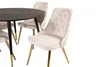 DippØ115BLBR Essgruppe Esstisch schwarz und 4 Velvet Deluxe Produktbild-Vorschau 3