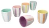 Beach Pastello Stripes Set de 6 tasses à moka pastel Voir les images du produit 2
