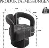 Sweiko 360 Grad drehbare Kuschelfass-Akzentstühle, runde Produktbild-Vorschau 6
