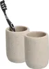 4-teiliges Badezimmer-Set Natural beige, Badzubehör-Set Produktbild-Vorschau 2