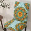 4 stuks elastische stoelhoes, universeel, boheems design, Productafbeelding-voorbeeld 3