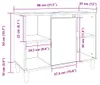 vidaXL Koupelnová skříňka vzhled starého dřeva 80x33x60 cm Náhled obrázku produktu 8
