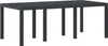 vidaXL Gartentisch Anthrazit 200 x 100 x 73 cm Poly-Rattan Produktbild-Vorschau 3