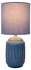 Stolová lampa, textilná keramika, svetlomodrá, V 30 cm Náhľad obrázku produktu 2