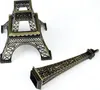 Säule Eiffelturm 38 cm – metallische Deko im vintage Produktbild-Vorschau 3