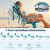 COSTWAY 2 strandstoelen, inklapbaar, campingstoelen met Productafbeelding-voorbeeld 3