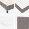Boxspringbett mit Kopfteil Taupe 160 x 200 cm Stoff Produktbild-Vorschau 10