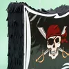 Relaxdays Pinata s pirátskou vlajkou, s tyčou a maskou, Náhľad obrázku produktu 6