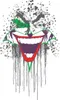 Spreadshirt DC Comics Originals Joker Fratze Batsymbol Produktbild-Vorschau 2