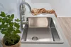 Edelstahl Einbauspüle Spülbecken Küchenspüle Spüle 60 x 50 Produktbild-Vorschau 3