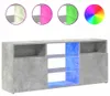 Mueble de televisión vidaXL con iluminación LED, color gris Vista previa de la imagen del producto 1